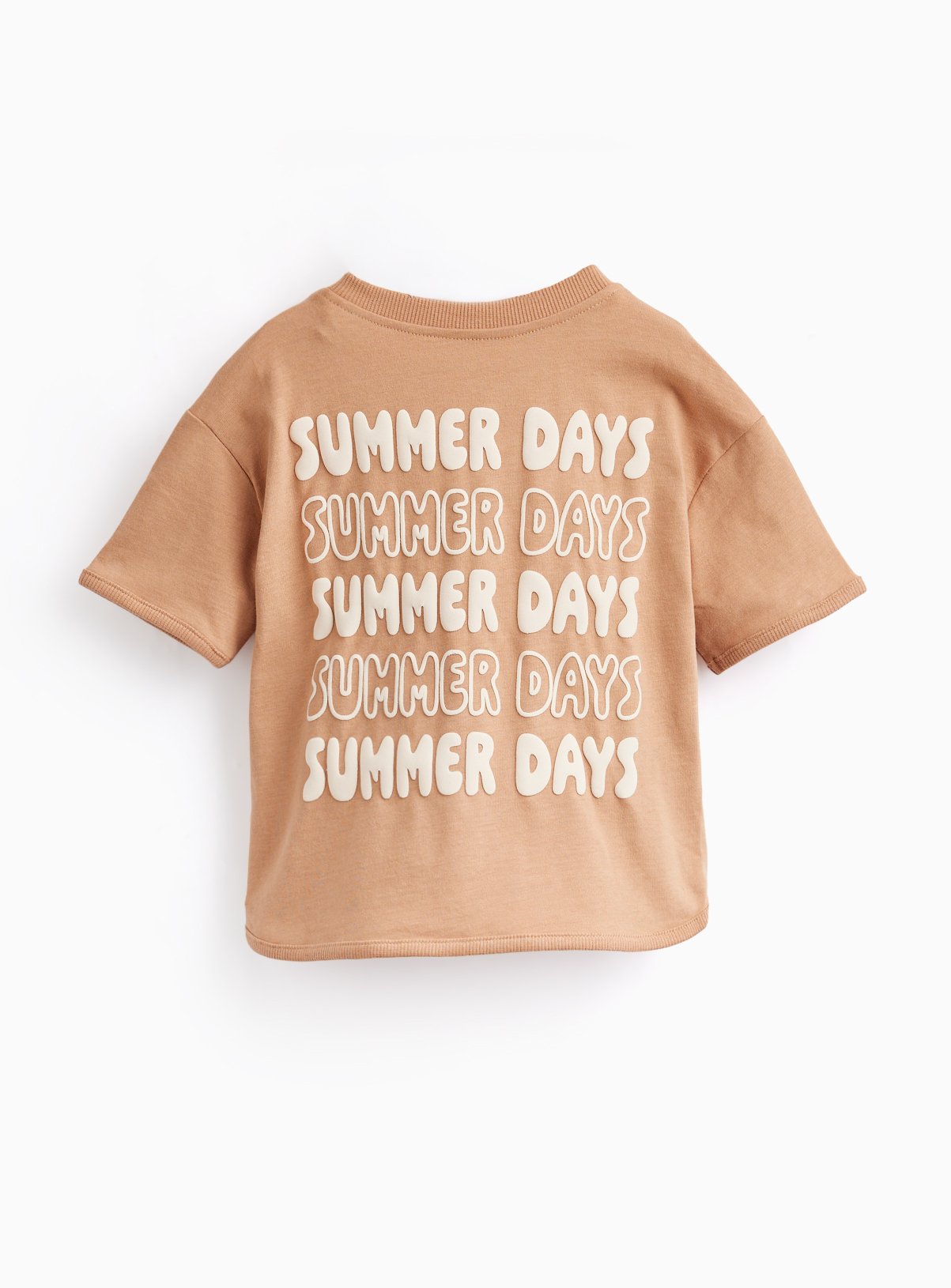 Brown Sunshine Print T-Shirt & Shorts Set 3-6 months - Image 2 thumbnail